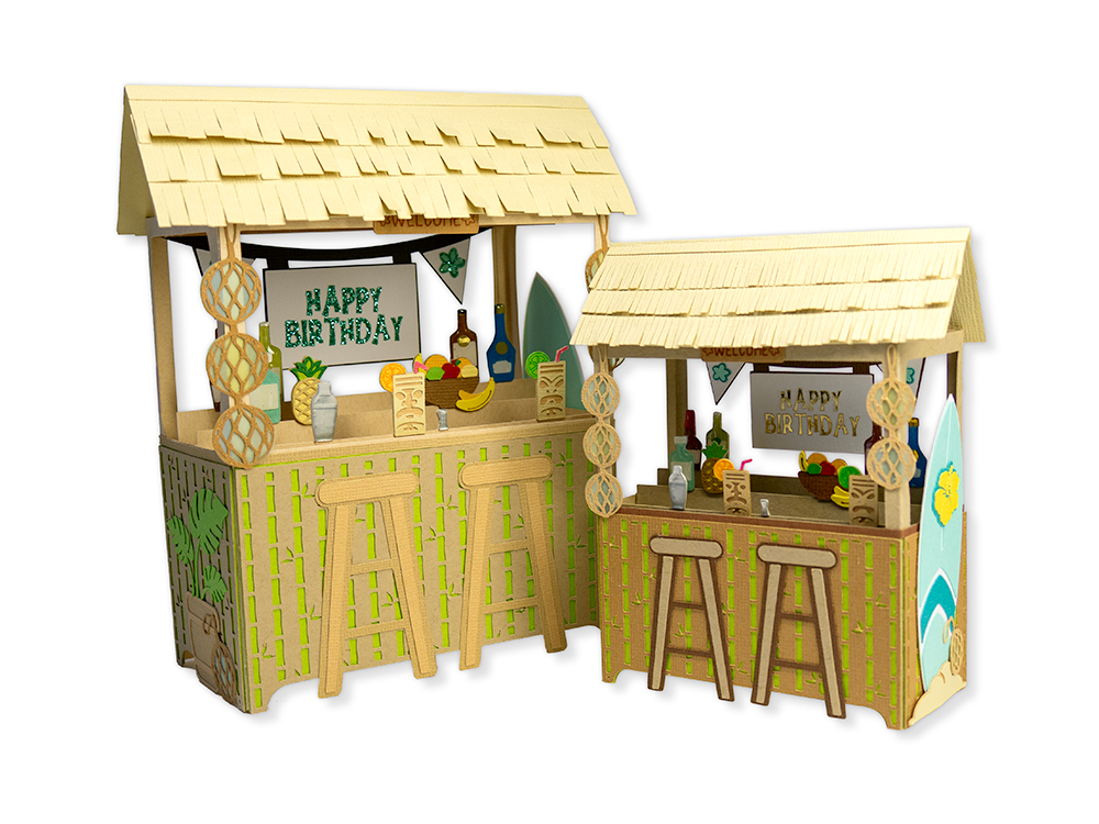 New Tiki Bar Pop-Up Card - Craft Whirled